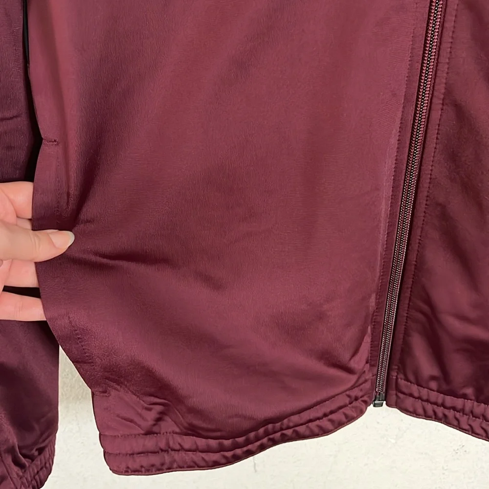 Reebok Track Top Jacket Maroon Black Mens Size Small Gym Running - Picture 4 of 15